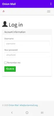 Onion Mail android App screenshot 1