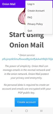 Onion Mail android App screenshot 2